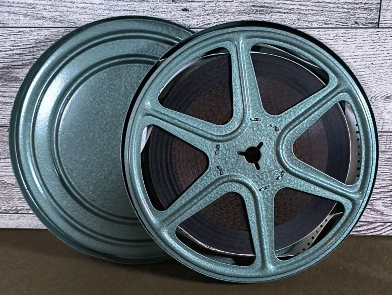 Lot Of Vtg 8MM 4 Films, 2 Empty Case Reels, 2 Small Plastic Reels – Metal Cases