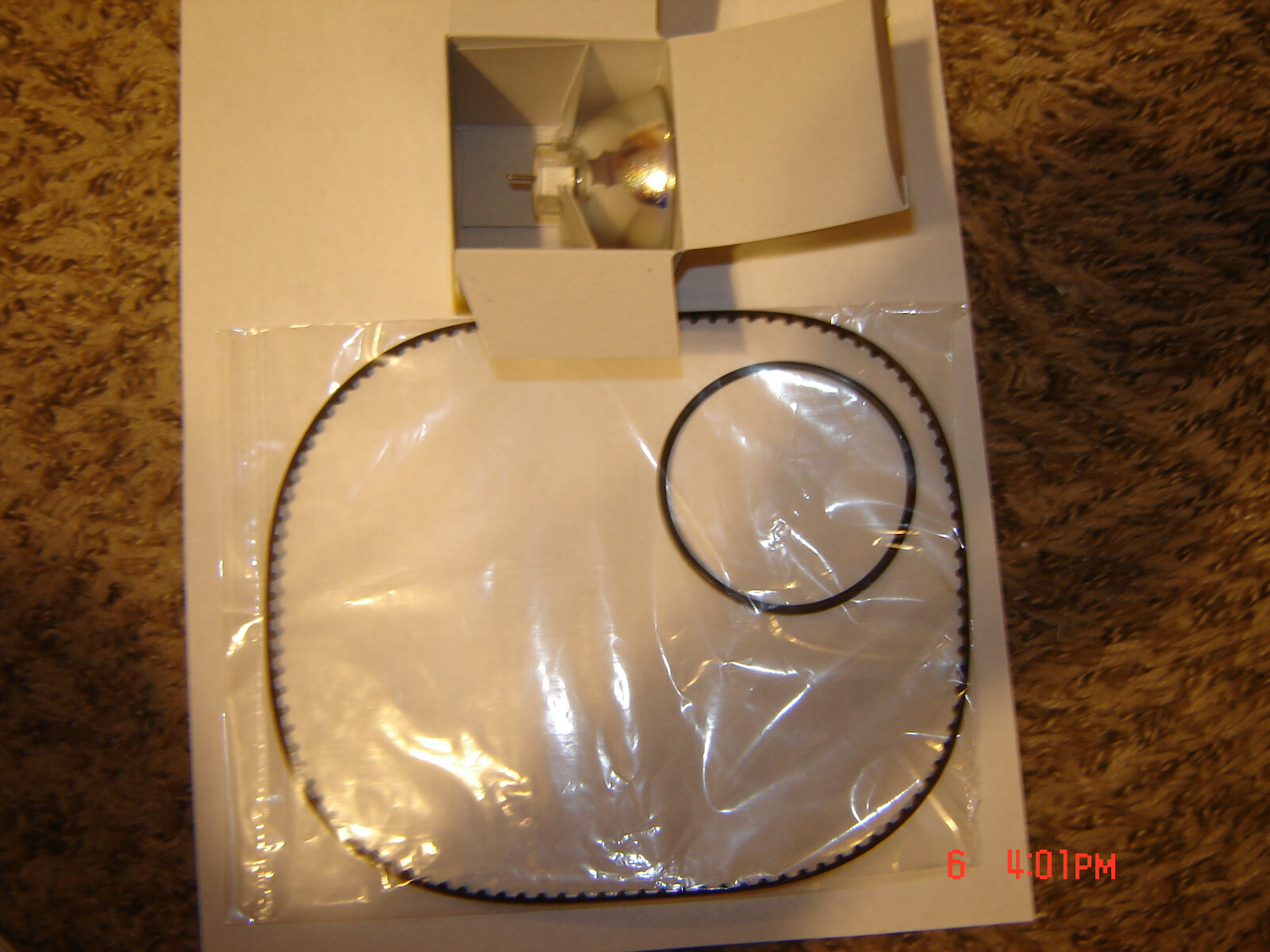 Super 8 ELMO K-110SM, K-120SM Projector Belts, 2 Belt Set & 1 New 50HR Lamp/Bulb