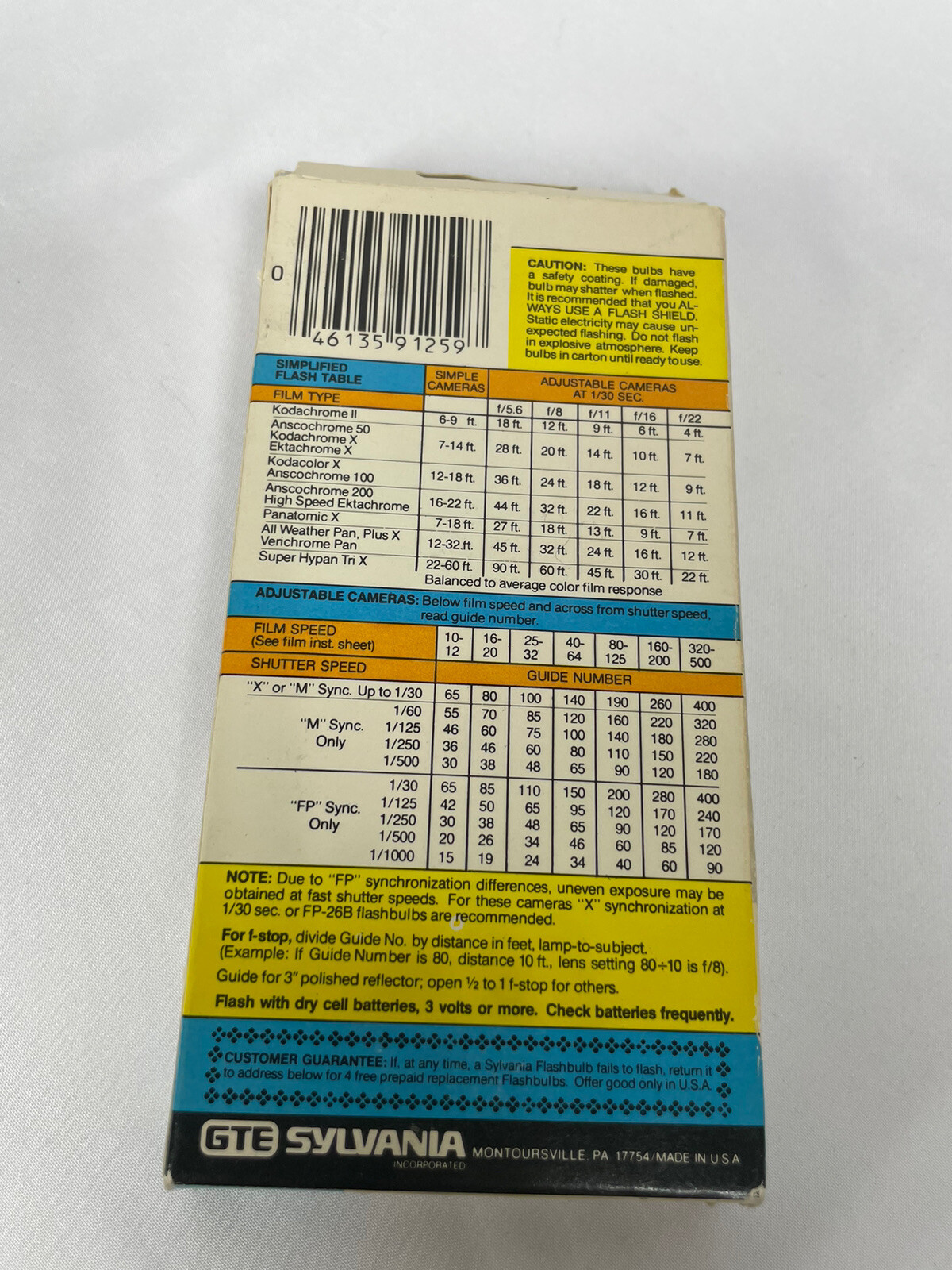 Sylvania Vintage Blue Dot Flash Bulbs M3B And M2b