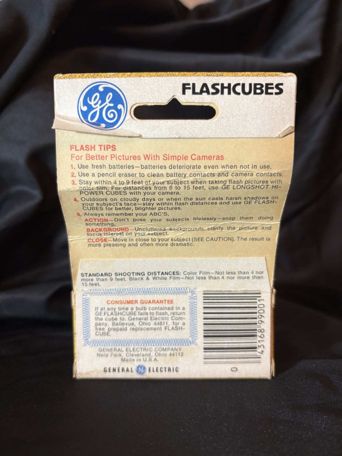 GE Flash Cubes Vintage 3-Pack