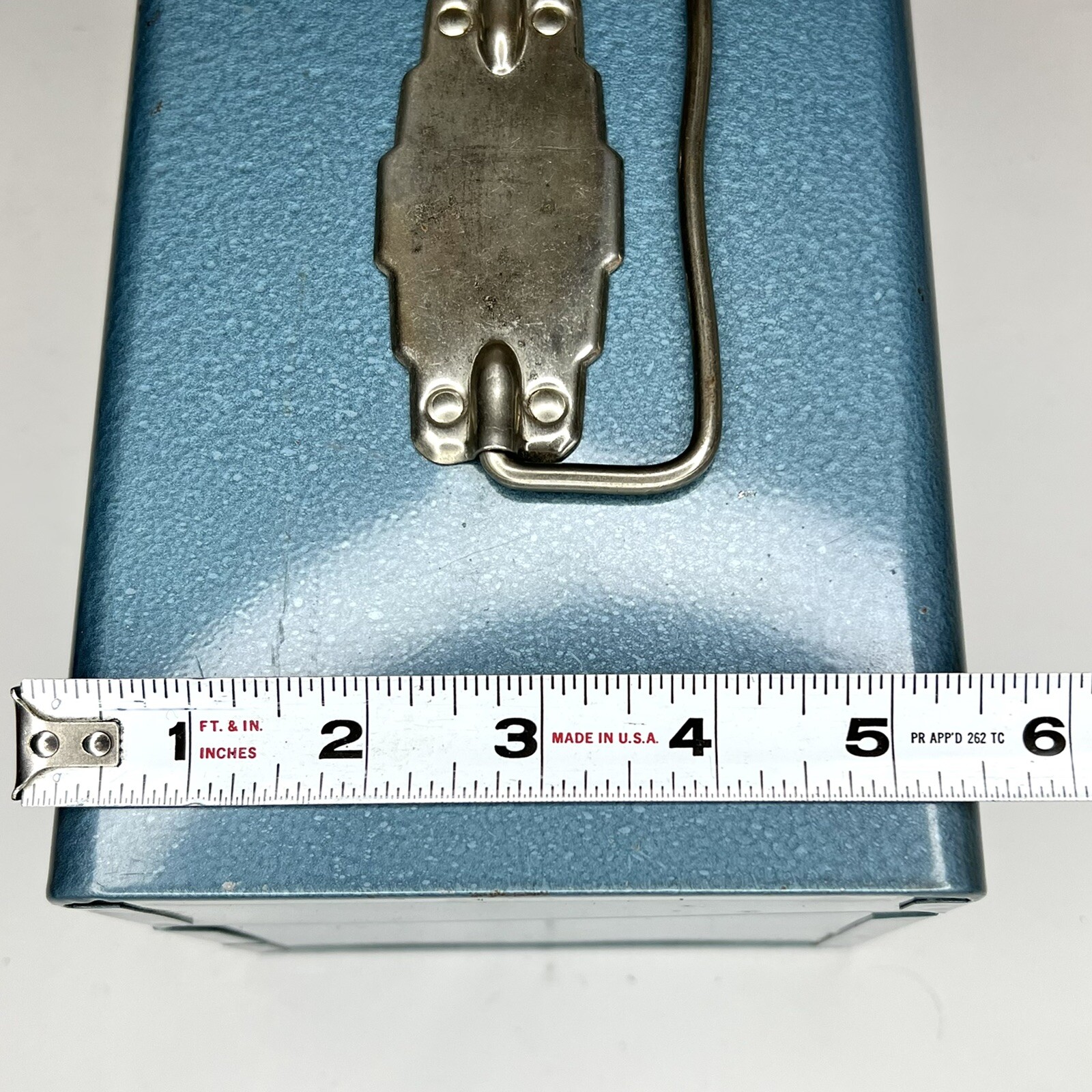 Logan De Luxe Blue Metal 8mm Movie Reel Chest Case w/ Original Box