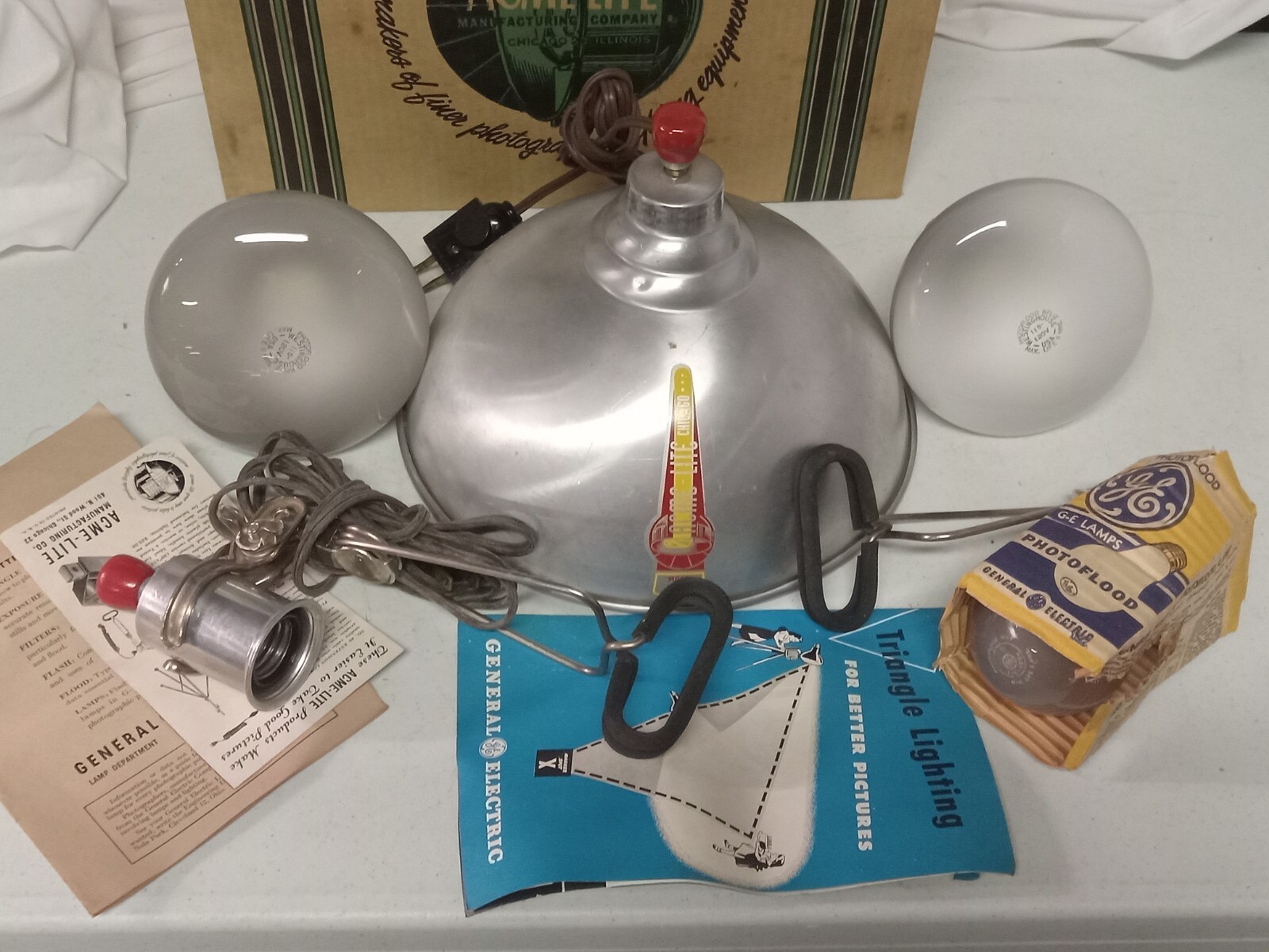 Acme-Lite Junior LitePack Vintage Mid-Century 3 Point Photo Lighting Kit