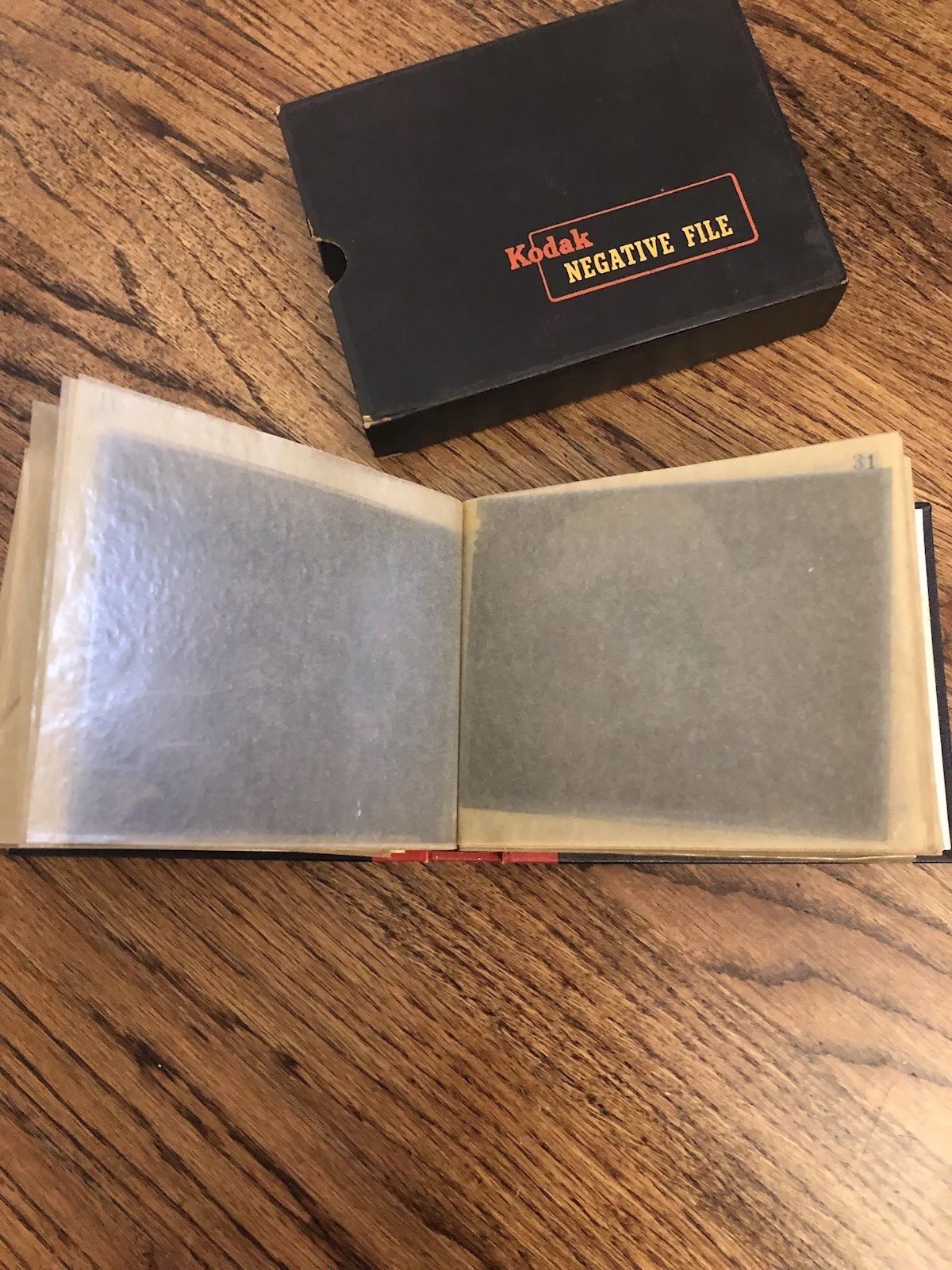 Vintage Kodak Negative File for 100 negatives 4×5 Book With Used Negatives