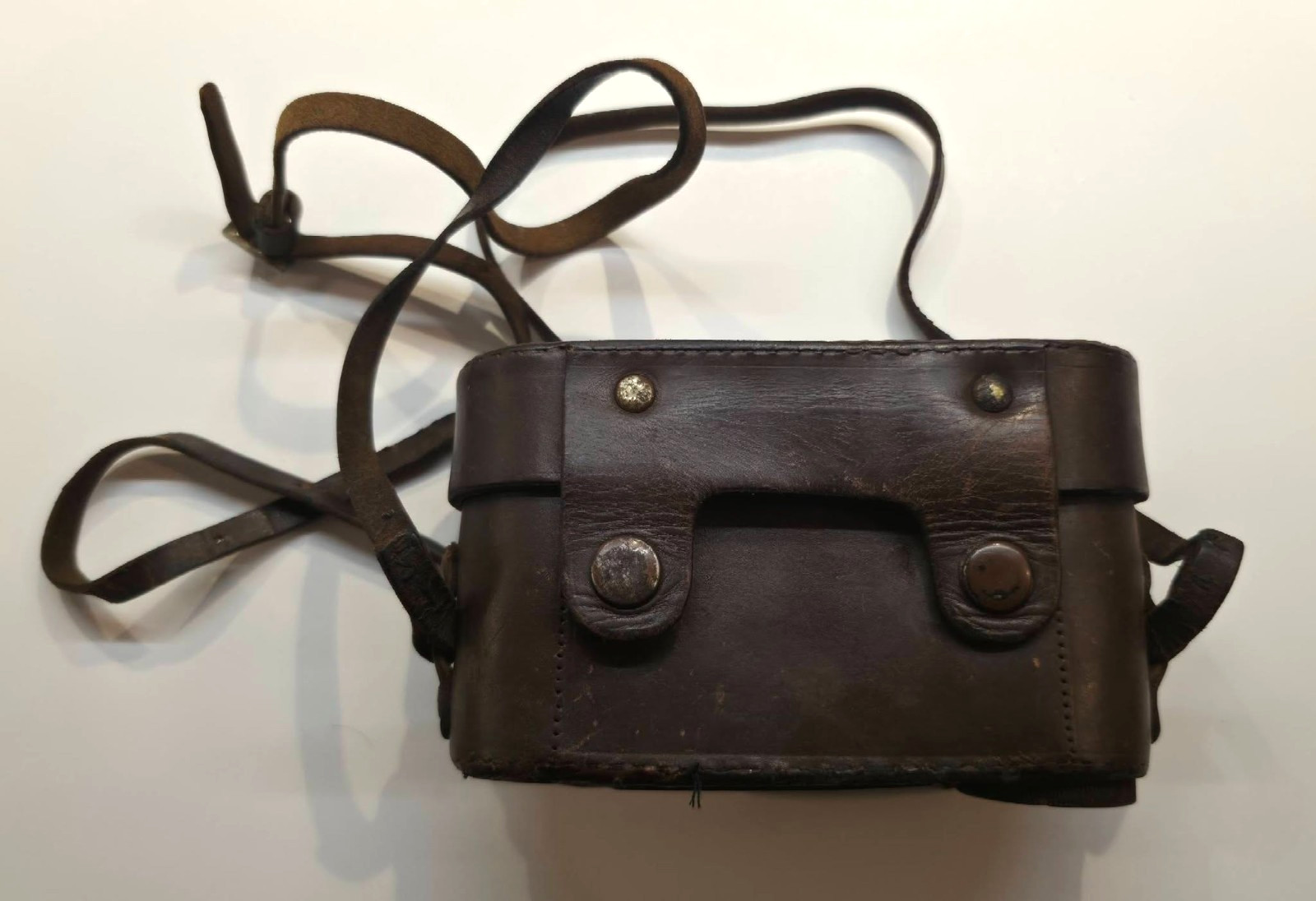 VINTAGE LEICA III LEATHER TWO PIECE CAMERA CASE w/ STRAP #2
