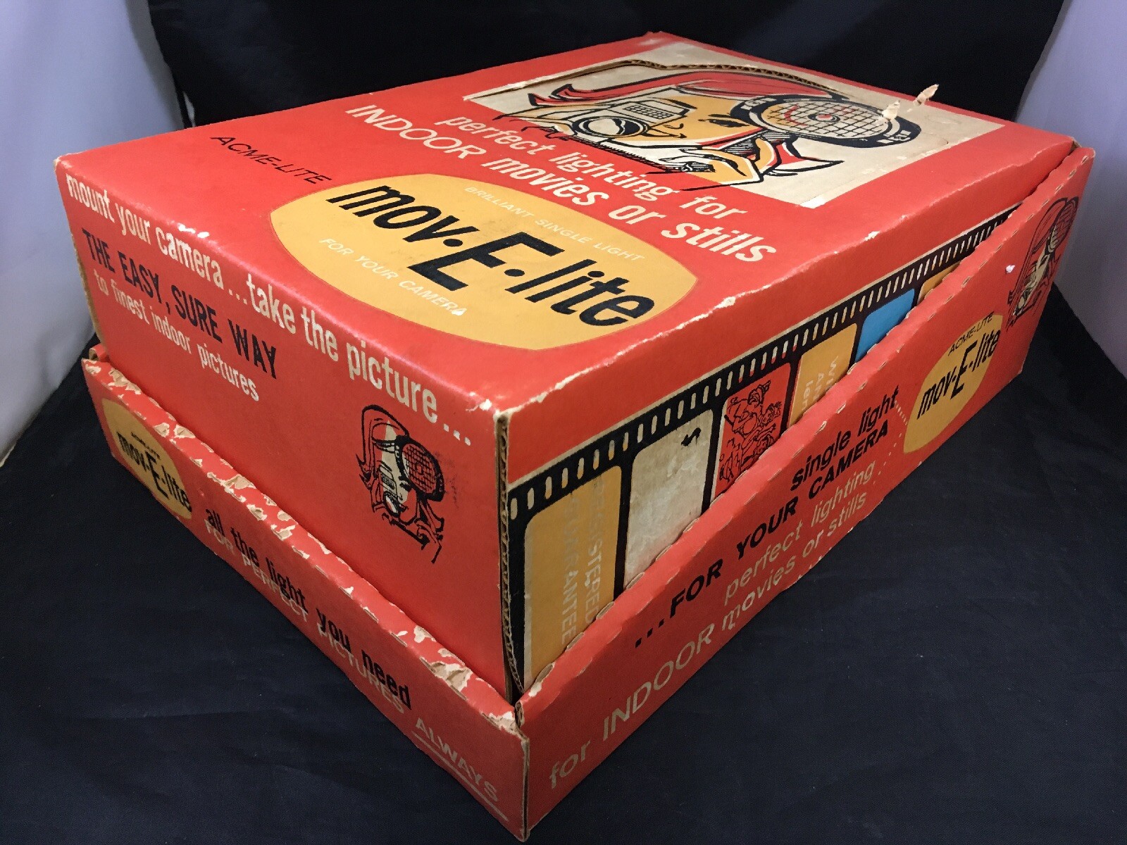 Acme Lite Mov-E-Lite Original Vintage Mounted Camera Light NOS in Package