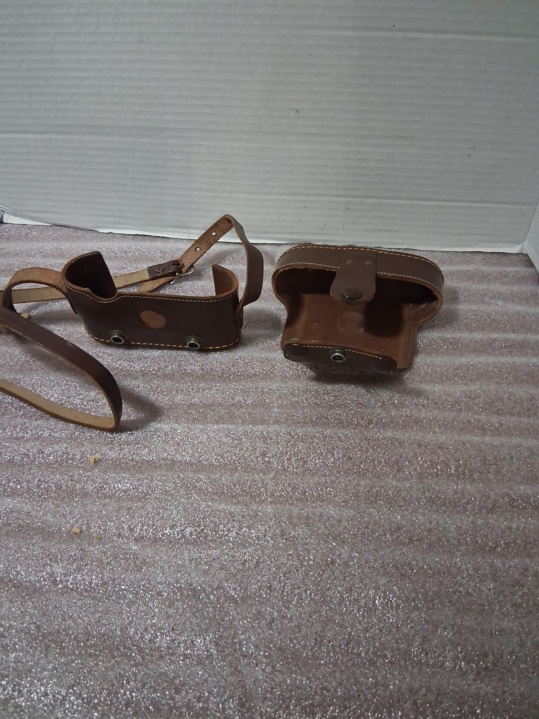 Vintage Ruko Built Rite Kase Leather Folding Camera Case