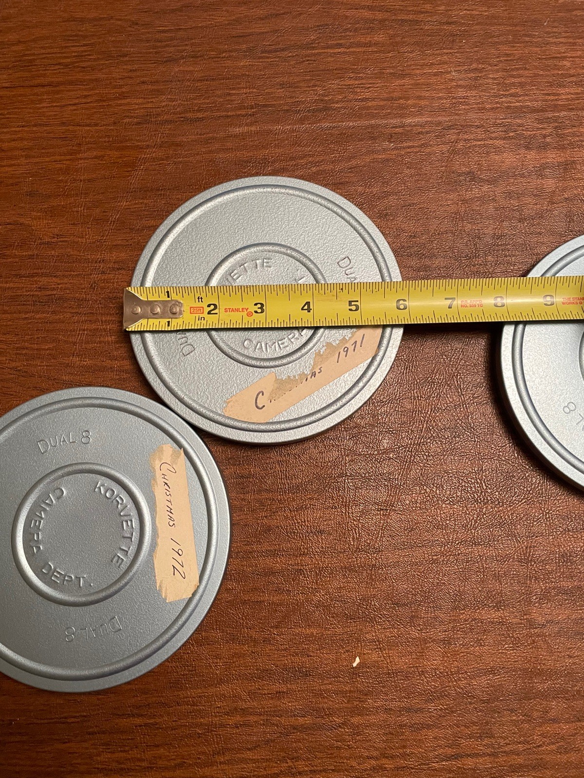 Lot Of 3 – 8mm Super 8 Korvette Camera Dept Can And Scherer Movie Reels, 6”