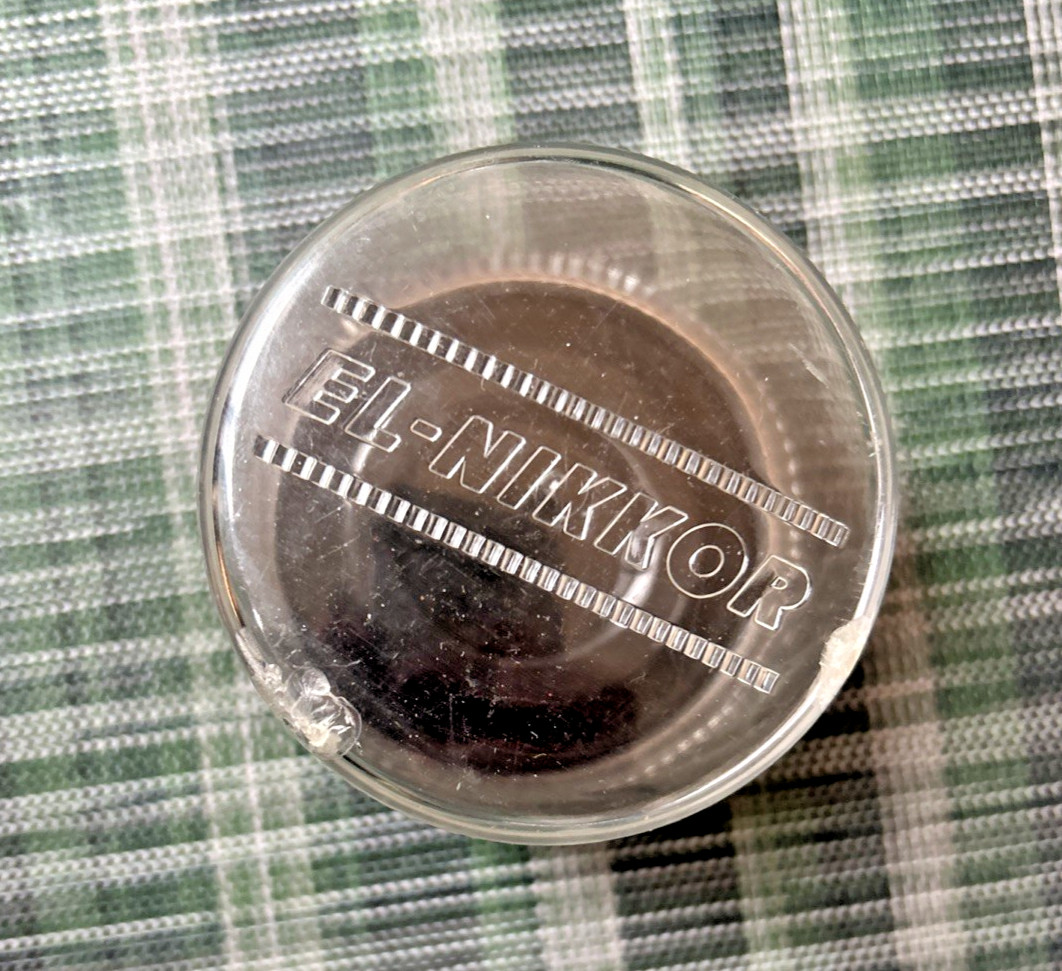 El NIKKOR Plastic Bubble (no Lens) 3” X 3” Diameter Excellent Ready To Use!