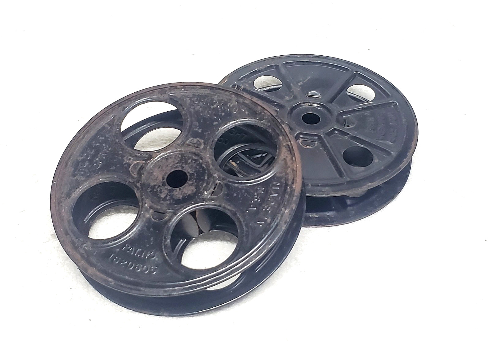 Vintage Kodak (E.K. Co.) & Devry Corp. Metal 16mm Film Reels -1930s- 3 5/8″