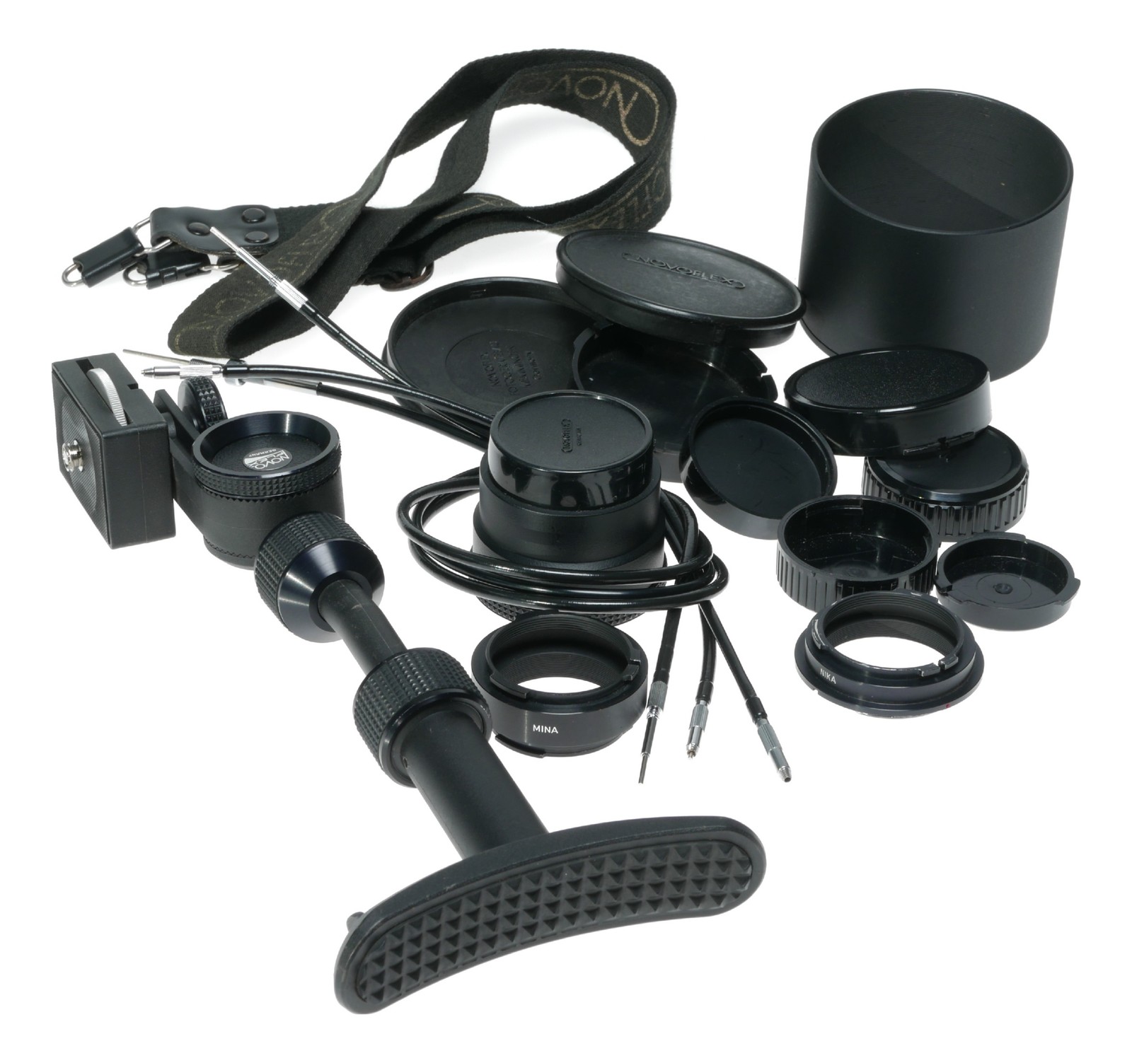 Novoflex Pistol grip focus F5.6 400mm and 600mm tele lens shoulder sniper