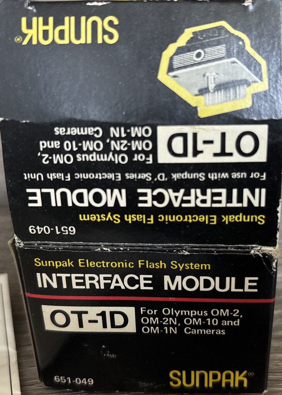 VTG Sunpak OT-1D Interface Module for Olympus OM 2 2N 10 1N Camera Hot Shoe NOS