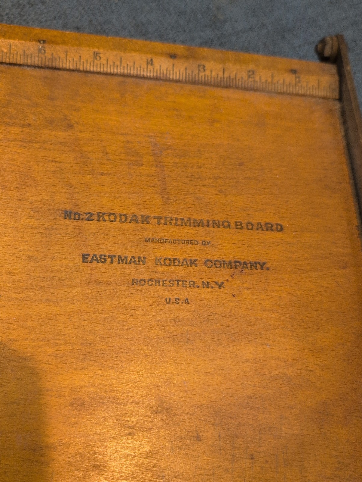Vintage Eastman Kodak No. 2 Trimming Board Rochester NY USA Photography