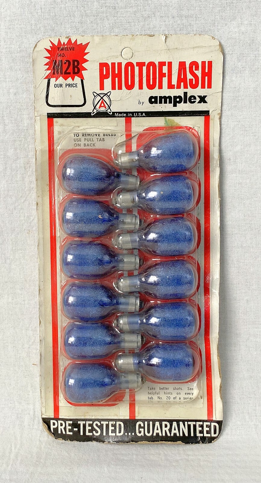 PHOTOFLASH by AMPLEX twelve No.M2B Blue bulbs.