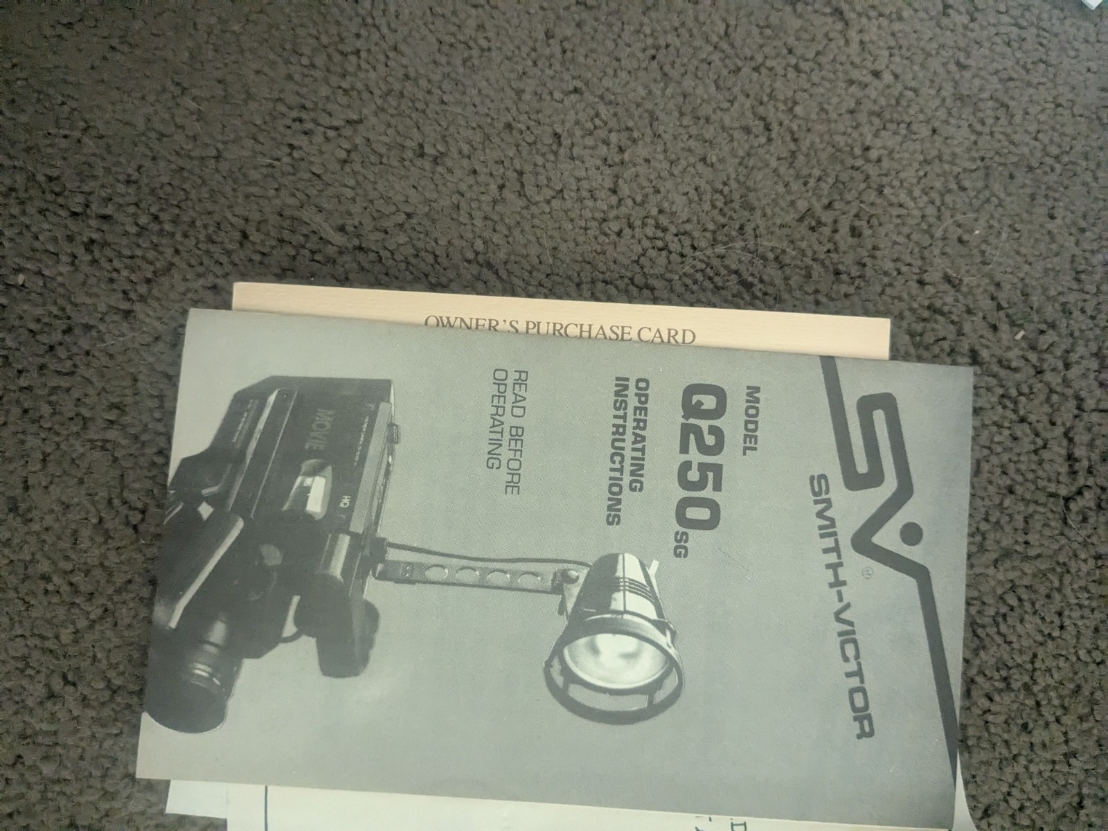 Sears Smith Victor Model Q-250 Plug In Movie Light- Vintage – Works