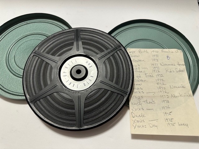 Vintage Reel to Reel 8MM w/ 7″ Metal Reel & Case Birthday Snow Christmas 1970’s