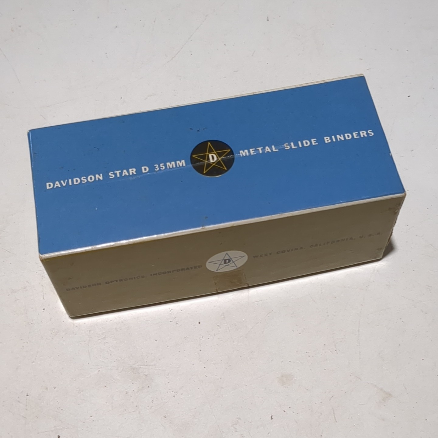 Vintage Davidson Star D Metal Slide Binders 2×2” 35mm Slides NOS