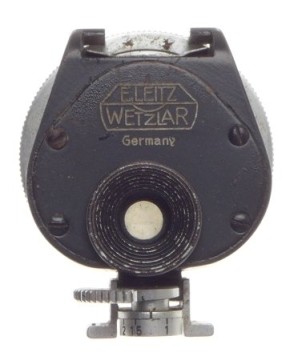 LEATHER CASED LEITZ LEICA UNIVERSAL MULTIFOCAL RANGEFINDER HOT SHOE VIEW FINDER