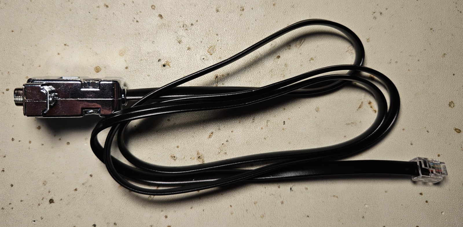 Tobin Milliframe Controller (TMC) cable for Tobin TXM-26, DB9, RJ11, ~0.9m (3ft)