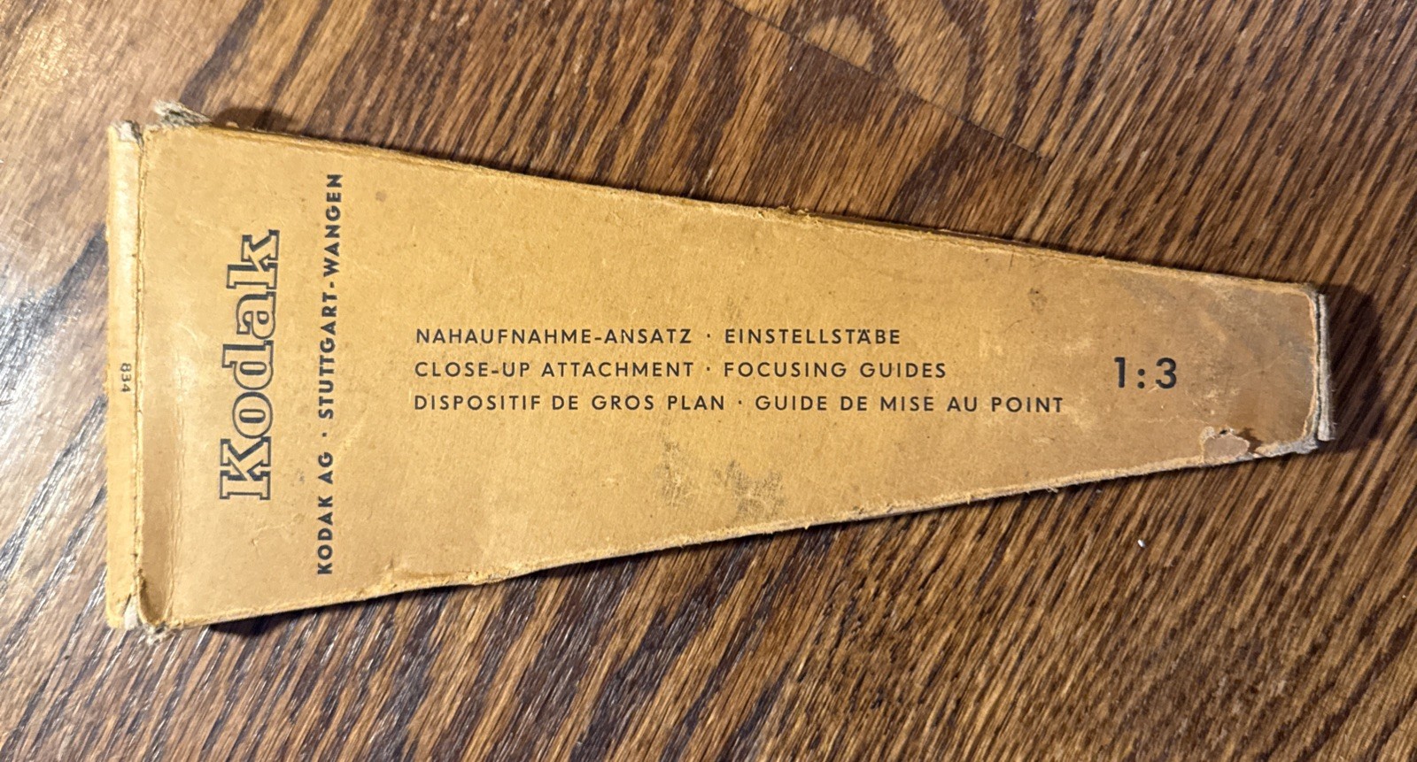 Kodak Retina Camera Close-Up Attachment Focusing Guides- 1:2, 1:3