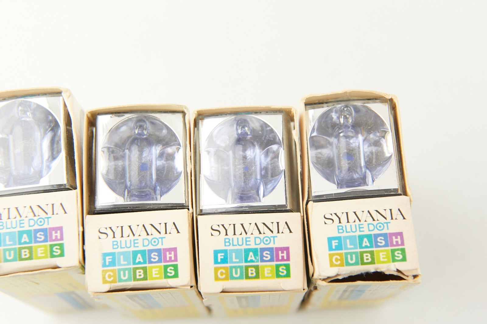 Sylvania Blue Dot Flash Cubes, 3 Cube Pack, New Old Stock