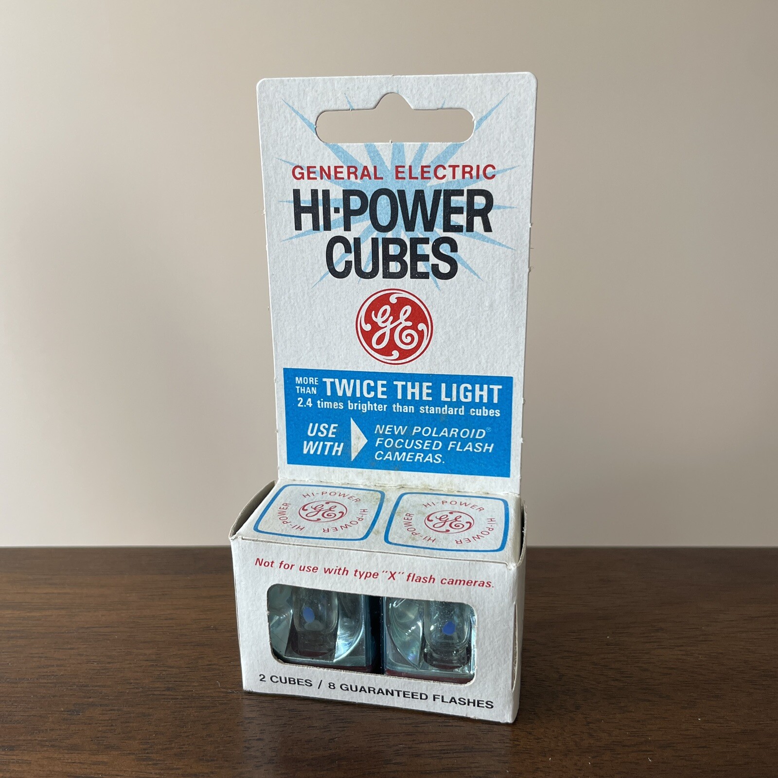 General Electric GE Vintage HI POWER CUBES Flash Camera Cubes – LOT OF 4 PACKS