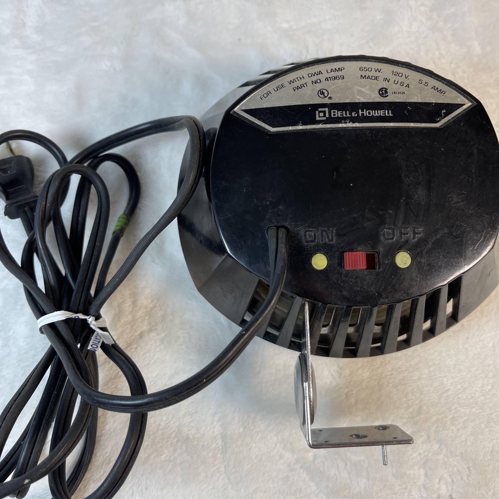 VTG Bell & Howell Movie Lite 440 Super 8 Camera Light #41969 Tested Bright USA