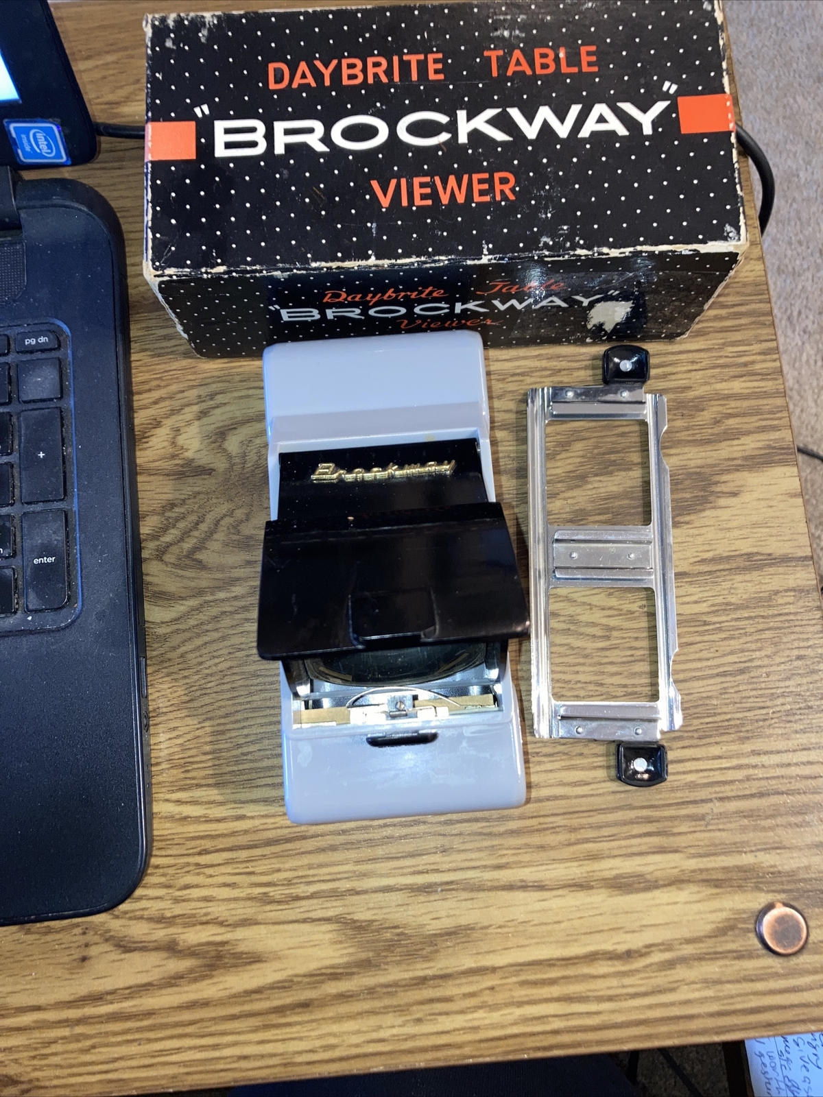 Brockway Daybrite Slide Table Viewer w/ Original Box & Instructions tested !