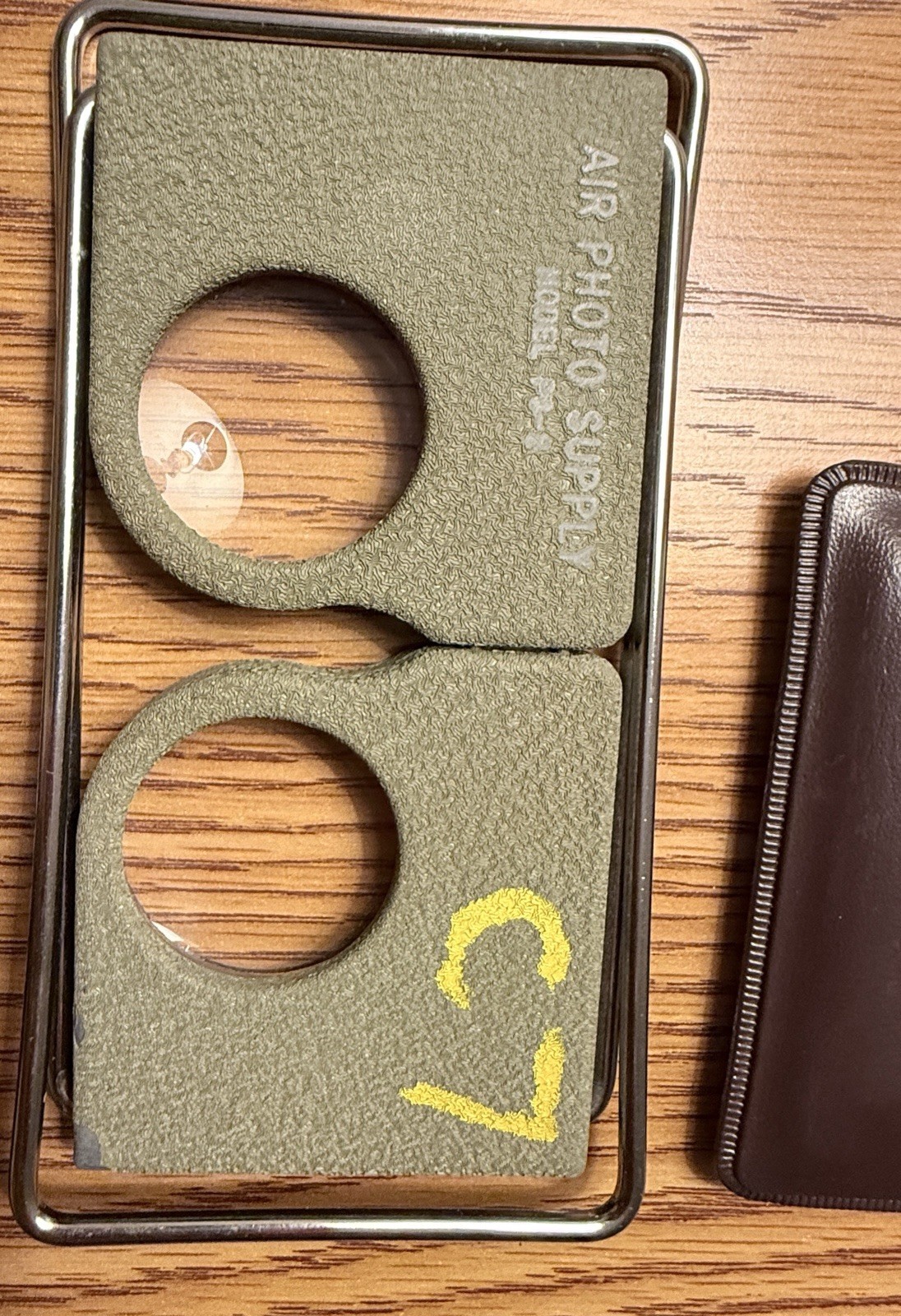 Vintage Air Photo Supply Folding Stereo Slide Viewer w/ Case Made in Japan