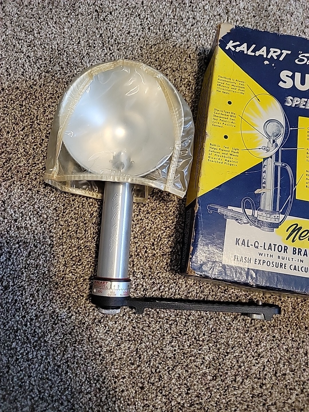 Kalart Safety First Super Speed Flash VTG Original Box UNTESTED K1