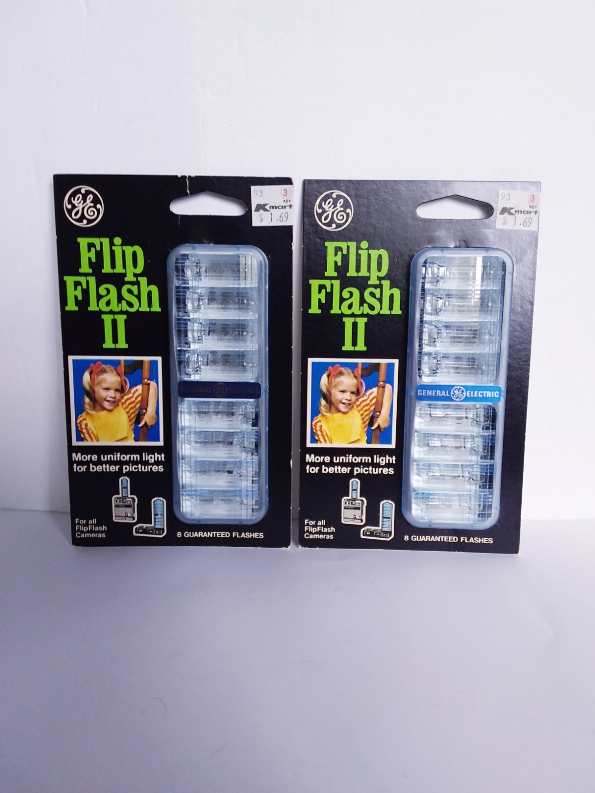 2 Vtg. GE General Electric Flip Flash II Camera Flash Bulbs Sets new 8 ct