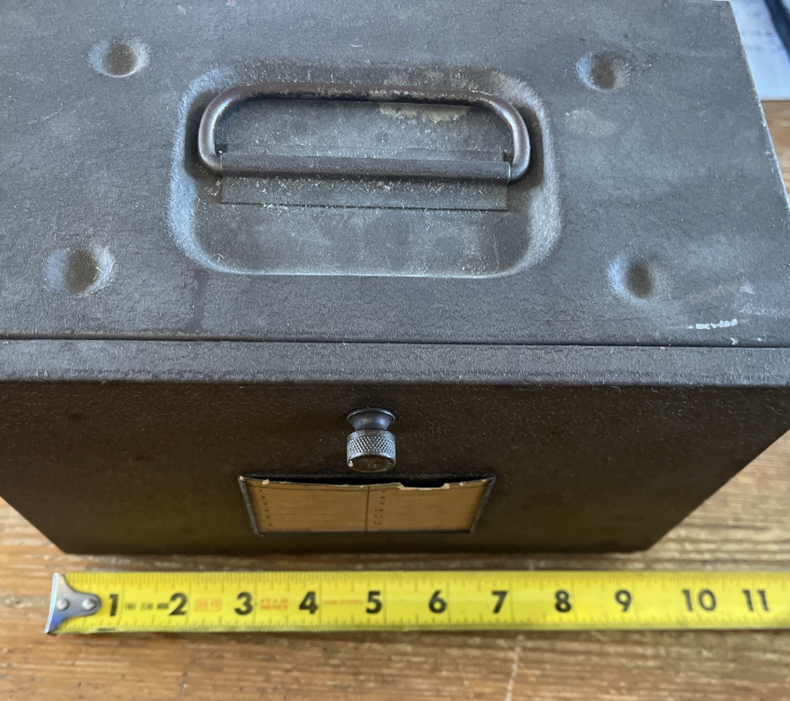 Metal Film Reel Storage Box Vintage Deco Photo Devices Case Film Ejector Buttons