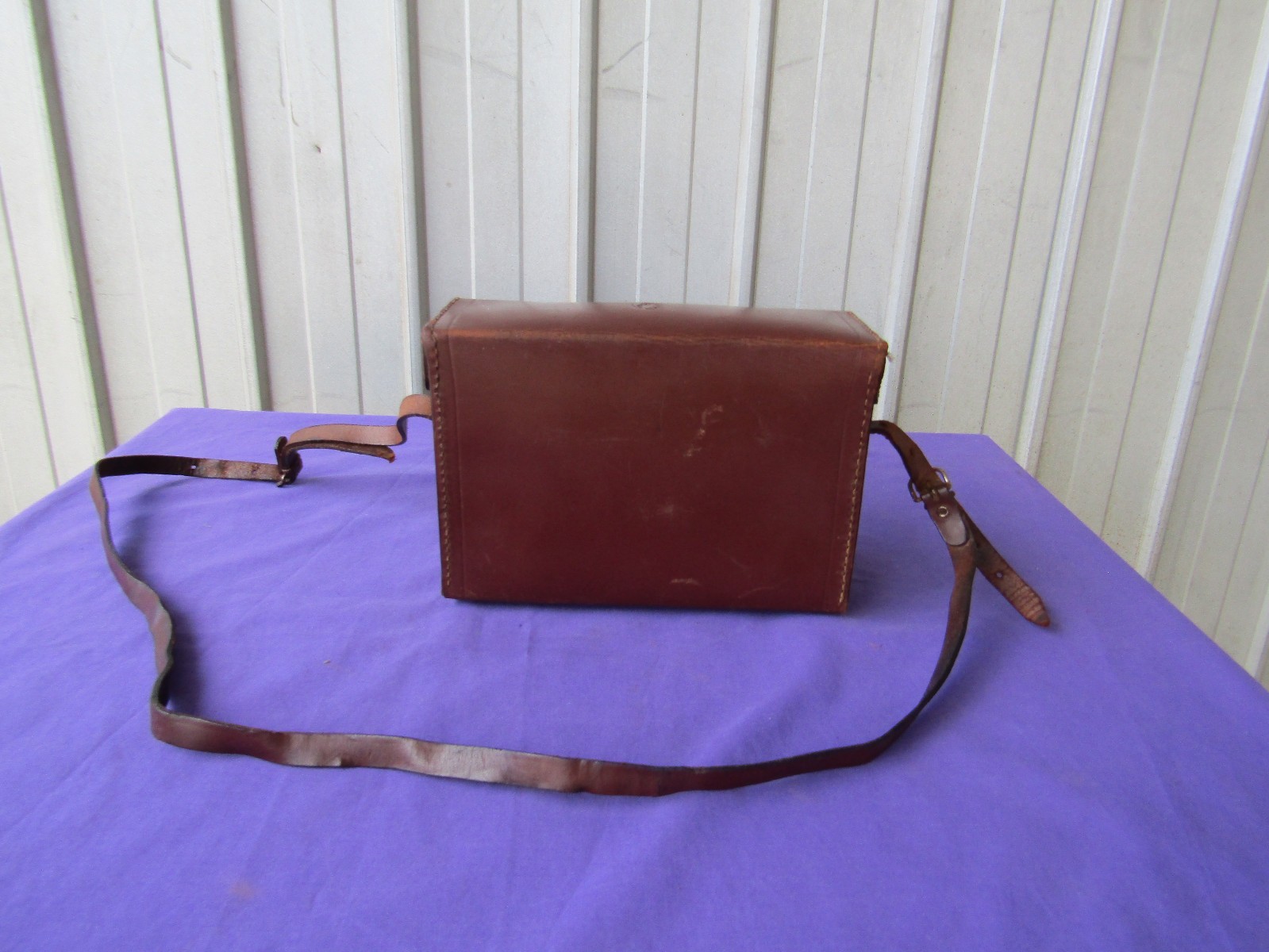 Leather Camera Case with Carry Strap Zeiss 1940s Vintage