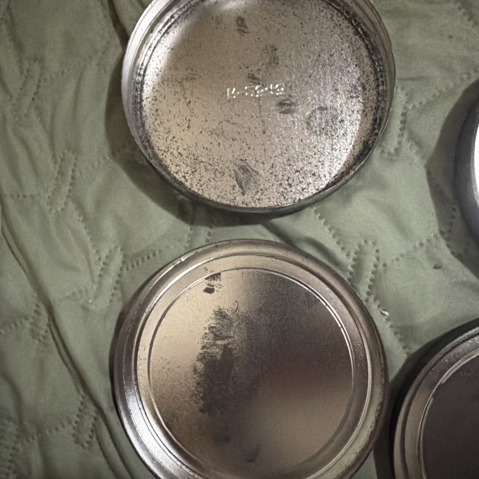 3 Vintage Metal Cases and 2 Reels 8mm Movie Film Grey & Brown Used