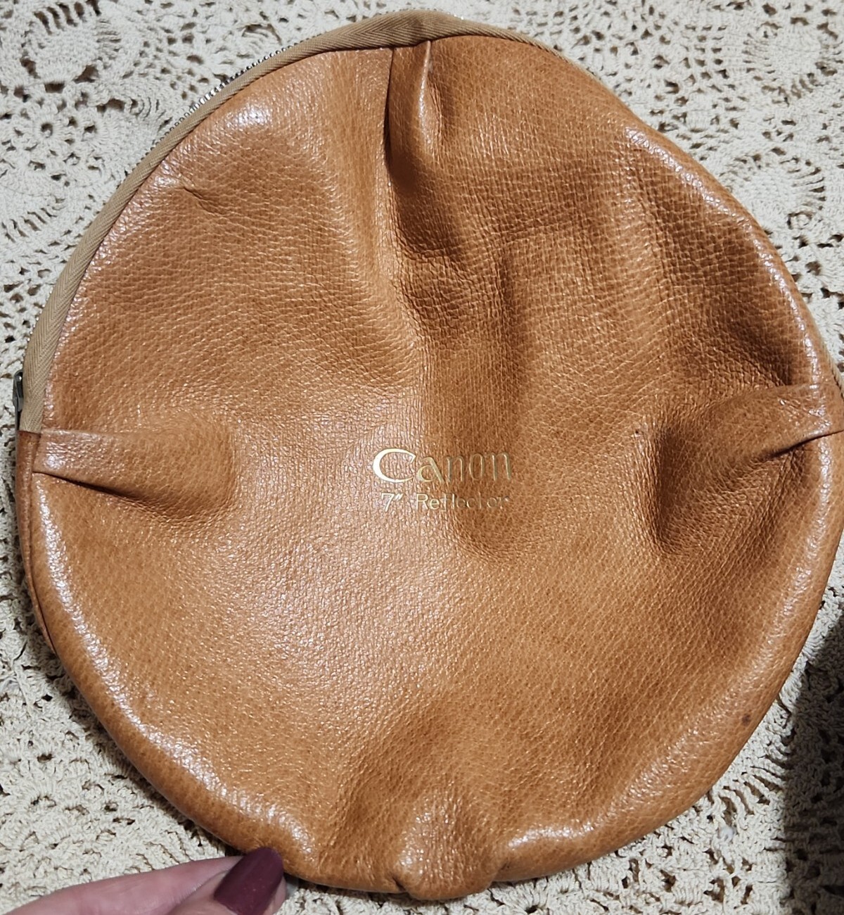 Canon 7 inch Reflector with Tan Case Vintage