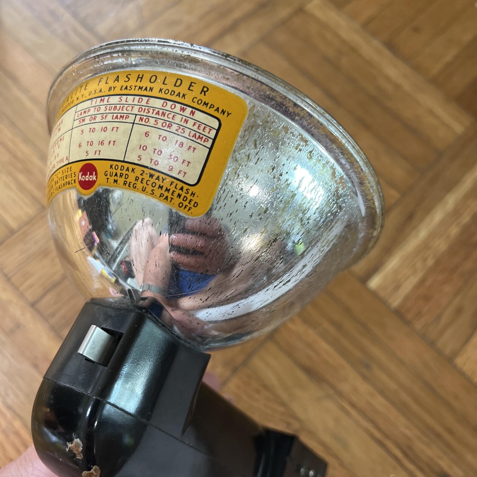 Kodak Kodalite B-C Flasholder: lumaclad reflector for vintage film camera (B)