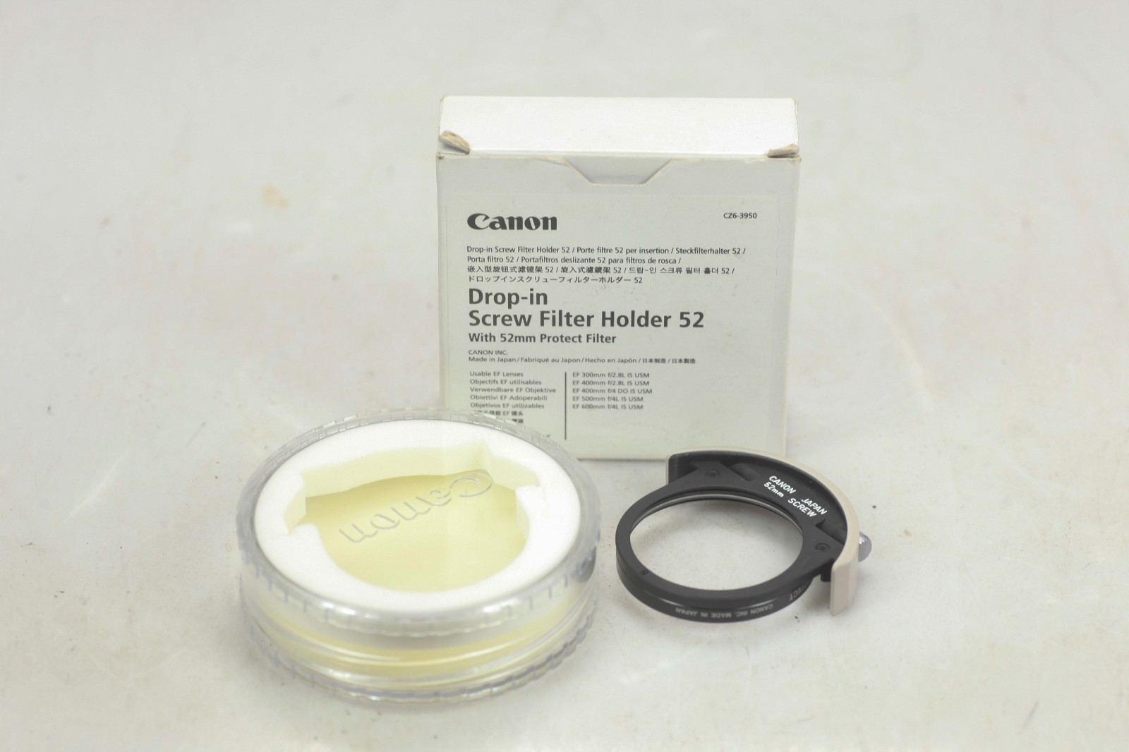 Canon drop-in screw filter holder 52 NOS