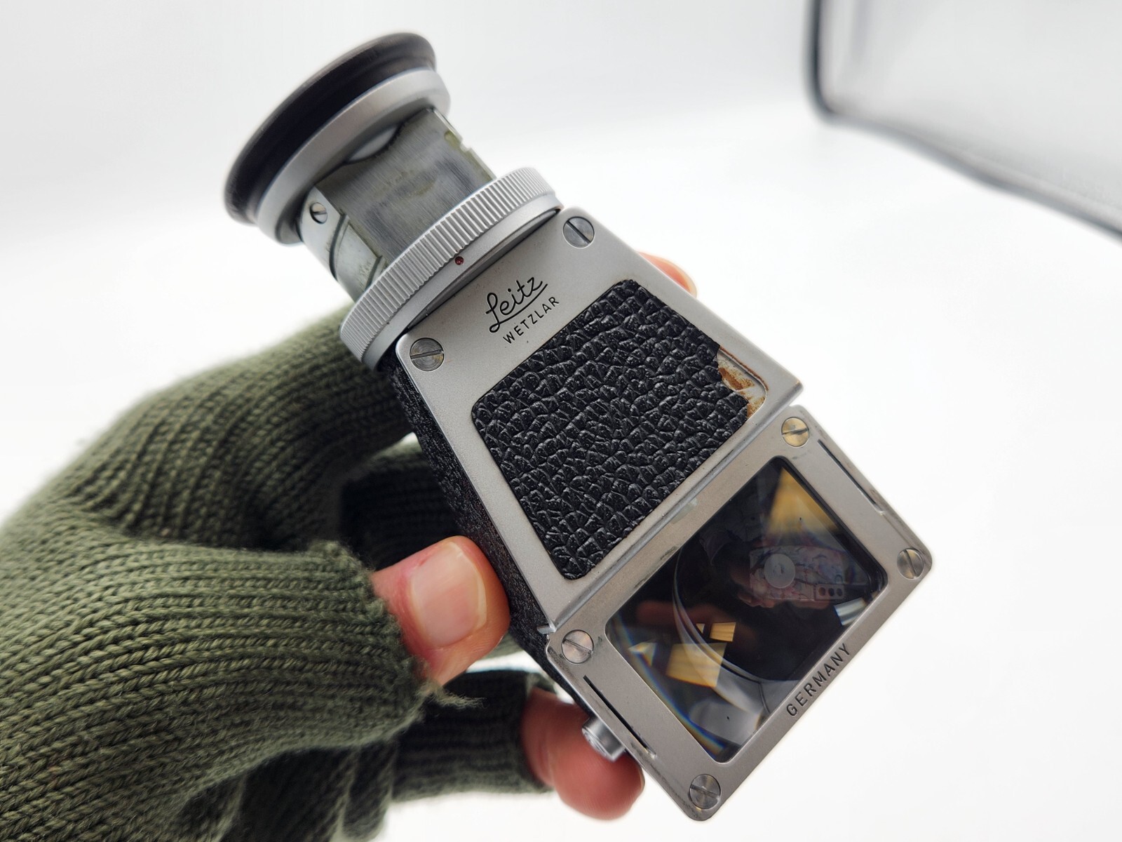 Genuine Leica Leitz Visoflex Eye Level OTXBO Angle Finder for II IIa Mirror Box