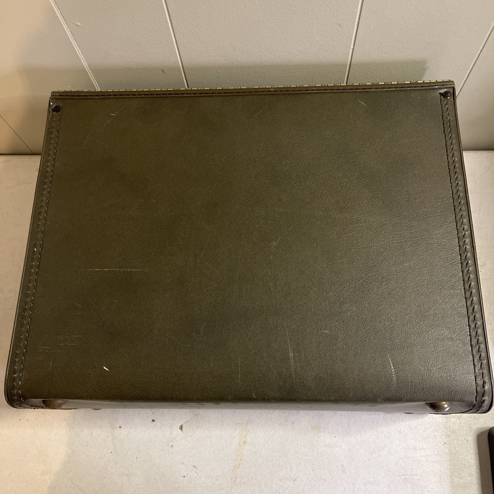 Vintage Del MonteSoftone Tufide Faux Leather Vinyl Coated Locking Carrying Case