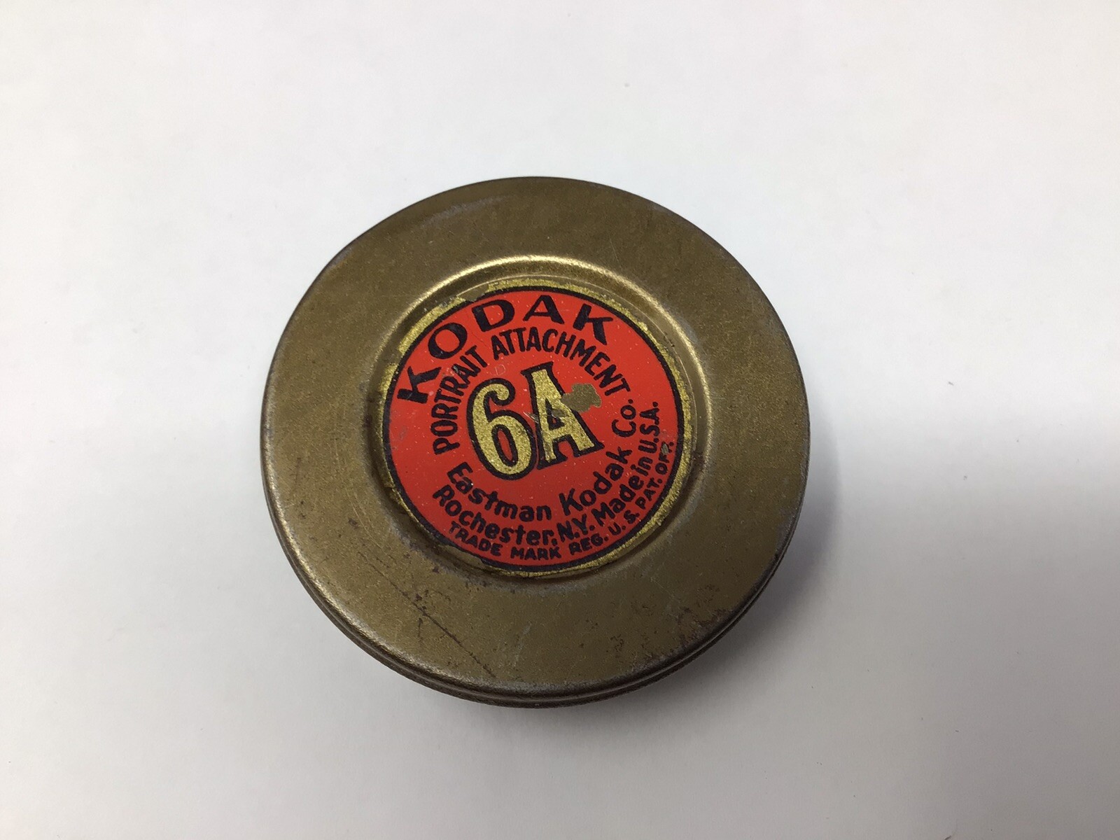 Vintage Kodak Portrait Attachment #6A Eastman Tin Case