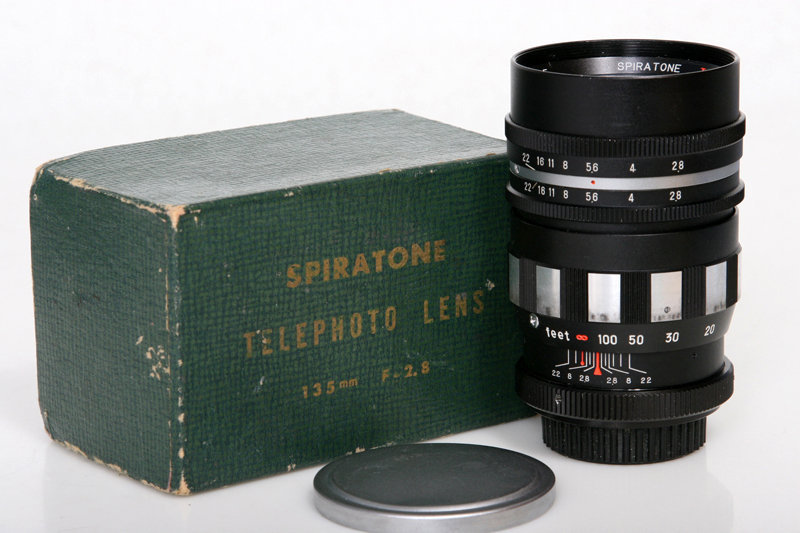 Spiratone 135mm f2.8 Telephoto Lens Exakta T Mount With Original Box