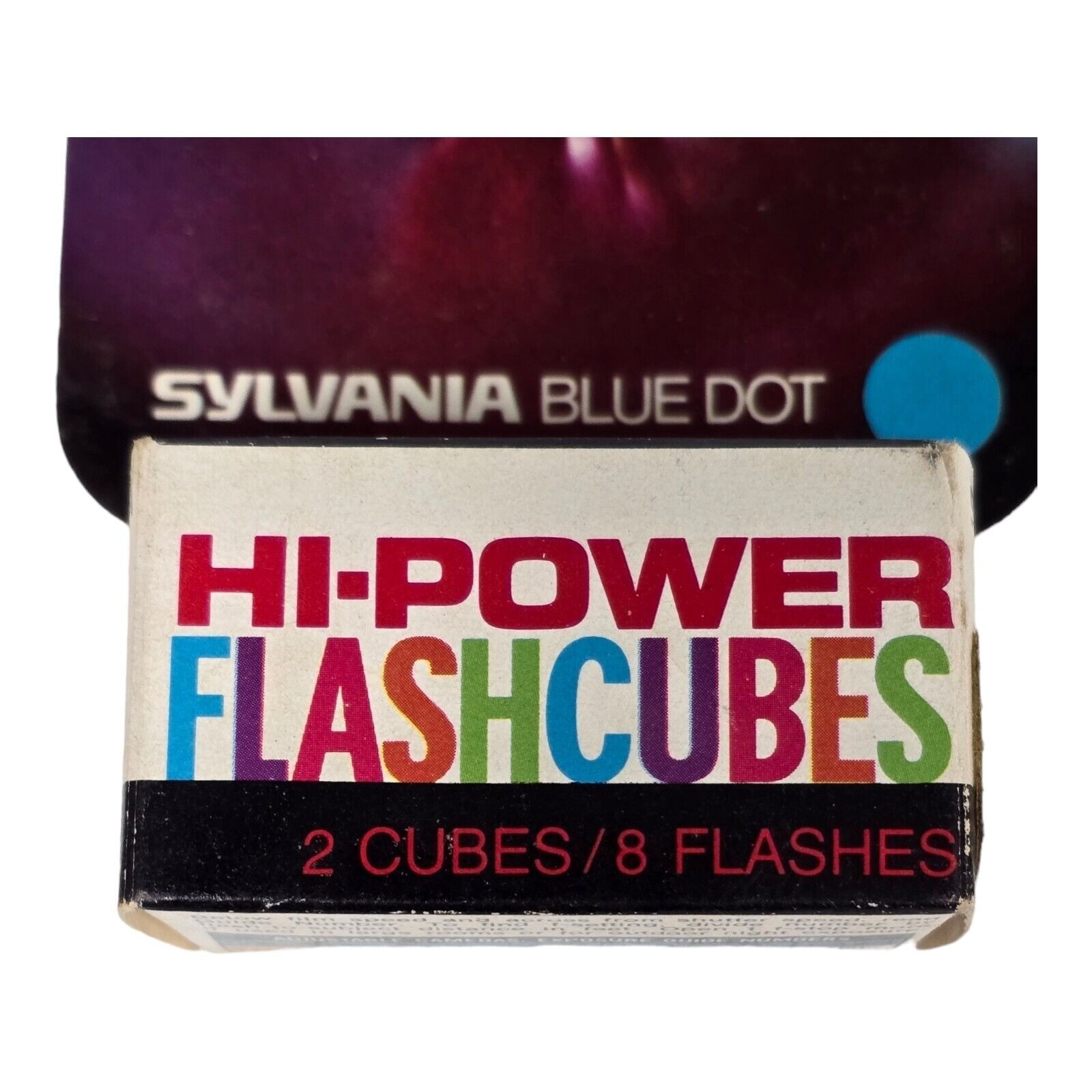 Sylvania Blue Dot Hi-Power Flash Cubes Vintage Polaroid Camera Gear Lot of 2