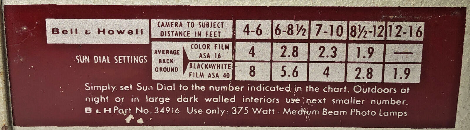 Bell & Howell Indoor Movie Light #2
