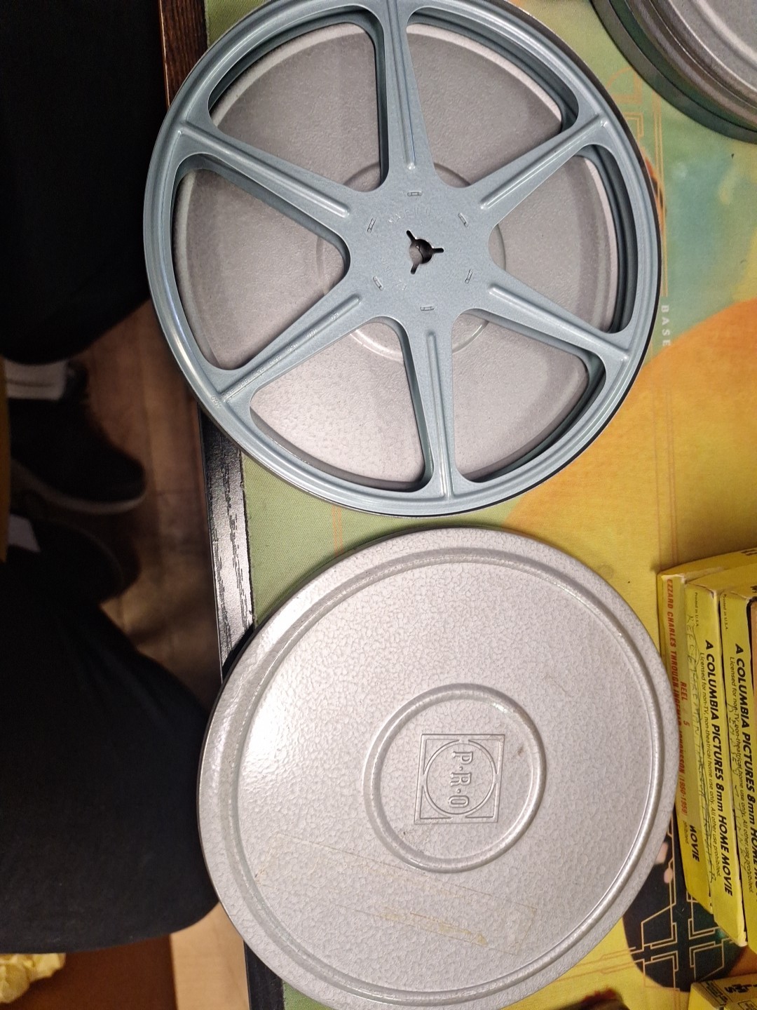 Scherer 6″ EZ-Grip Metal 8mm Film Reel USA – Storage Canister Lot Of 3 Used