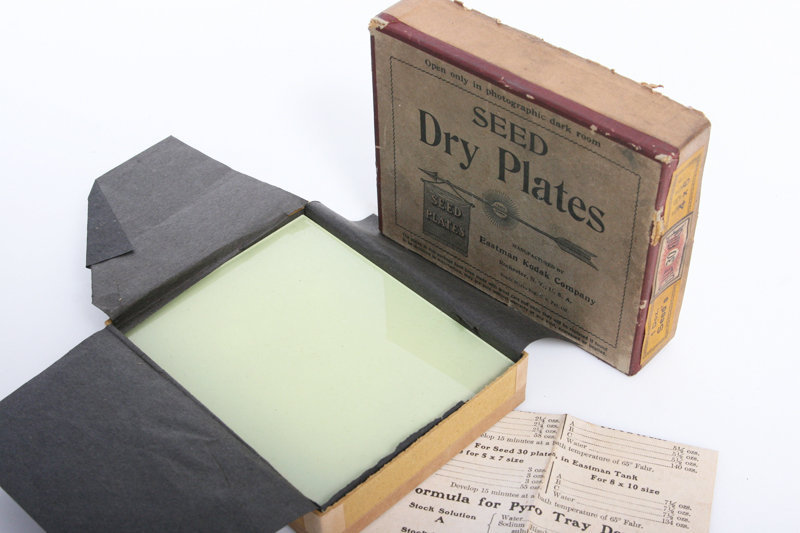 Seed Dry Plate Box by Kodak – photo glass film vintage antique