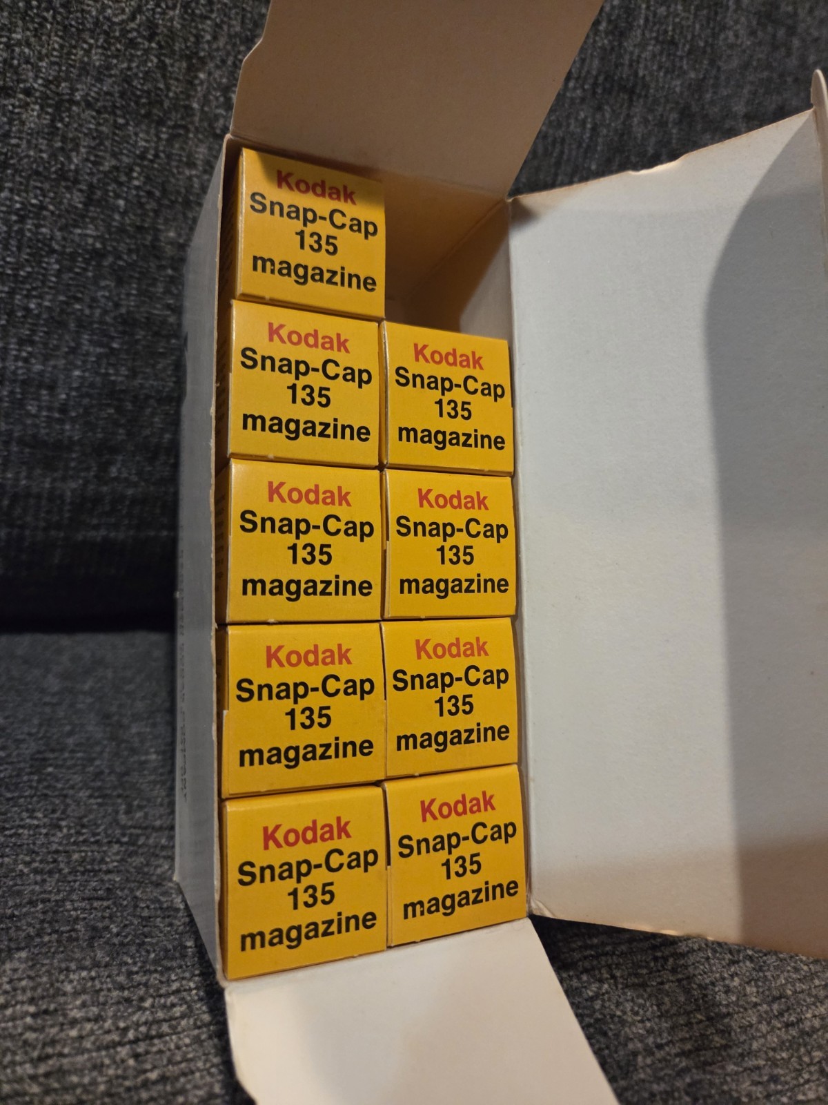Vintage Kodak Snap-Cap 135 Magazines Lot of 9 – Sealed
