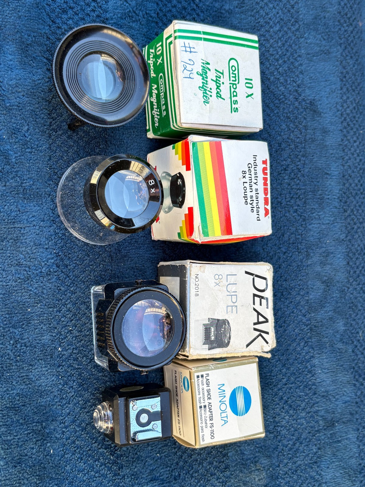 Assorted photographers camera miscellaneous items