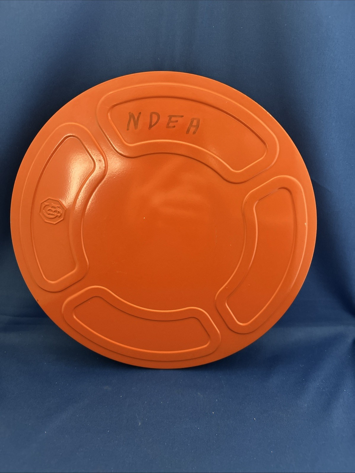 1 Movie Motion Picture Enterprises Steel 9.25″ Film Reel 16mm w/ GB Orange Case