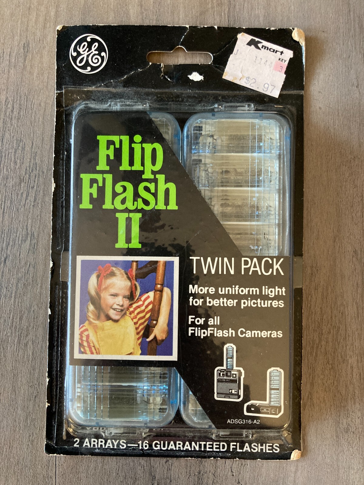 Vintage GE Flip Flash II Twin Pack 2 Bars – 16 Flashes FlipFlash Cameras