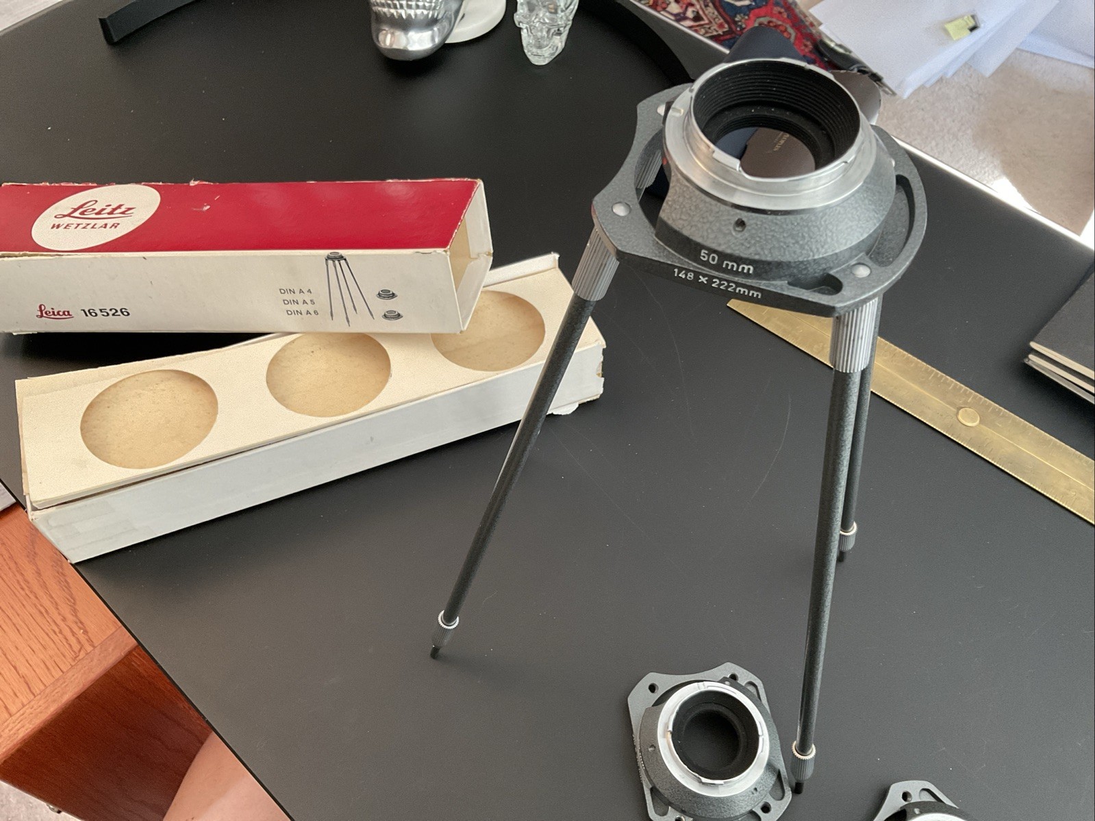 LEICA LEITZ 16526 BOWUM AUXILIARY REPRO UNIT FOR BAYONET MT CAMERA (Never used)