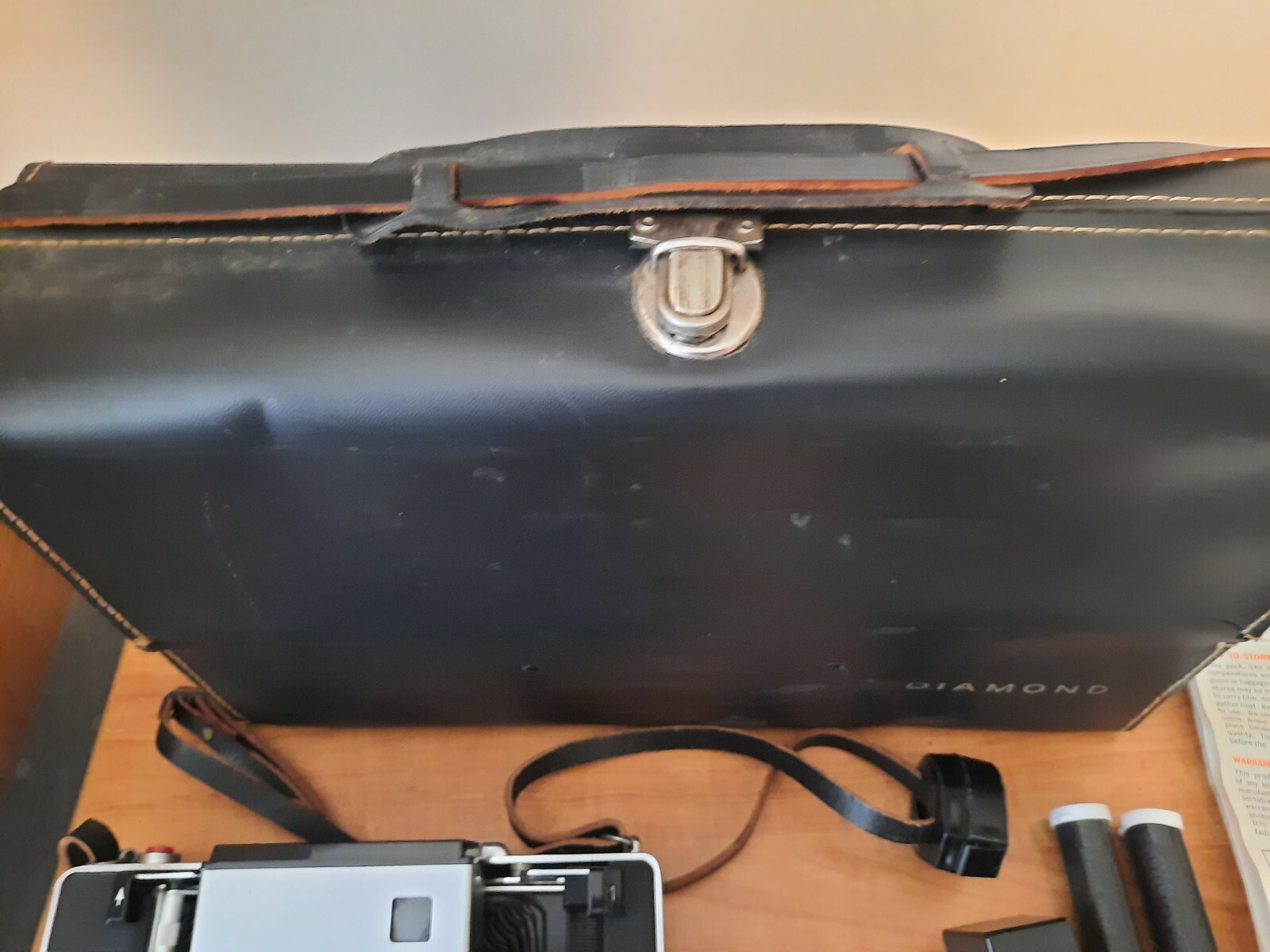 Polaroid 250 Land Camera, Diamond Case, Flash & Print Mounts